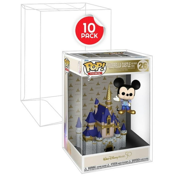 10x EVORETRO 0.50mm PET Protectors for 10-Inch Funko Pops – Clear Scratch-Resistant Durable Display Cases for Oversized Vinyl Figures