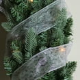 thumbnail image 3 of Northlight Pack of 12 Silver Glittering Swirl Wired Christmas Craft Ribbons 2.5" x 120 Yards, 3 of 3