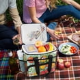 thumbnail image 5 of FORMRS Insulated Cooler Bag 24 Cans Capacity Soft Leakproof Lunch Box with Side Pockets, Vibrant Tomatoes, 5 of 7