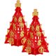 thumbnail image 5 of Árbol de Fieltro Ticfox 2 Juegos Decoración Jardín Rojo Dorado, 5 of 14