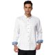 thumbnail image 1 of Lars Amadeus Camisa a cuadros de vestir para hombre Camisa de negocios de manga larga con botones en contraste blanco S Unique Bargains Camisa, 1 of 6