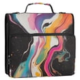 thumbnail image 5 of FORMRS Zipper Binder with Shoulder Strap 2-inch Ring 500 Sheet Capacity File Bag, Colorful Black, 5 of 5