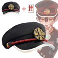 thumbnail image 1 of Sombrero de Hanako-kun negro atado al inodoro, boinas de Yugi Amane, insignia de cosplay, accesorios para gorra, 1 of 5