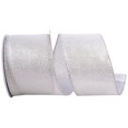 thumbnail image 1 of Reliant Ribbon 92698W-070-40F 2.5 in. Metallic Tile Link Value Wired Edge Ribbon, Silver - 10 Yards, 1 of 1