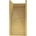 thumbnail image 4 of 12"W x 12"D x 24"H Wide Helena Rough Cedar Woodgrain TimberThane Corbel, Primed Tan, 4 of 6