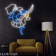 thumbnail image 2 of Glowneon Shark Soldier Neon Sign, Shark With Sword Led Sign, Kid Gift, 2 of 5