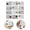 Z-2-WH1-4.72x3.54 Inch, variant on Sustainable 2027 Seed Paper Desk Calendar, 12 Months Plantable Wildflower Monthly Planner with Wooden Easel Stand, Eco‑Friendly Tabletop Decor for Home Office and Gardening Enthusiasts 1Set