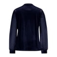 thumbnail image 6 of Craaazy Women's Elegant Velvet V-Neck Polka Dot Mesh Long Sleeve Shirts Casual Party Clothes Gifts, 6 of 6