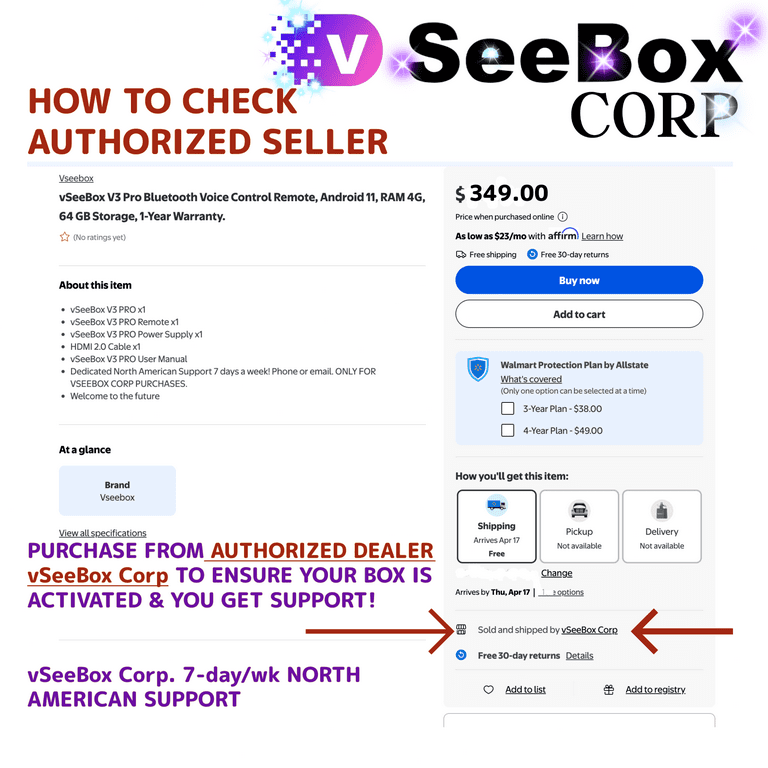 V 2025 See V3 Plus USB Hub Bundle | 64GB Storage, 8K Cable, Backlit Keyboard, Ethernet Adapter & More