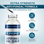 FUNGINIX Toenail Fungus Treatment Extra Strength - Antifungal Nail Treatment With 10% Undecylenic Acid & Tea Tree Oil - Includes Natural Oils & Botanicals - Made in USA (Packaging Does Vary)