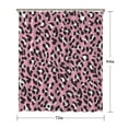 thumbnail image 5 of Pink and Black Of Leopard Print Shower Curtain 72"x84" ,Bathroom Decorative Shower Curtains Set with 12 Hooks,Modern Waterproof Washable Shower Curtain, 5 of 6