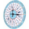 thumbnail image 3 of Reloj de pared de madera, estilo antiguo moderno vintage para pared de cocina de oficina, 3 of 5