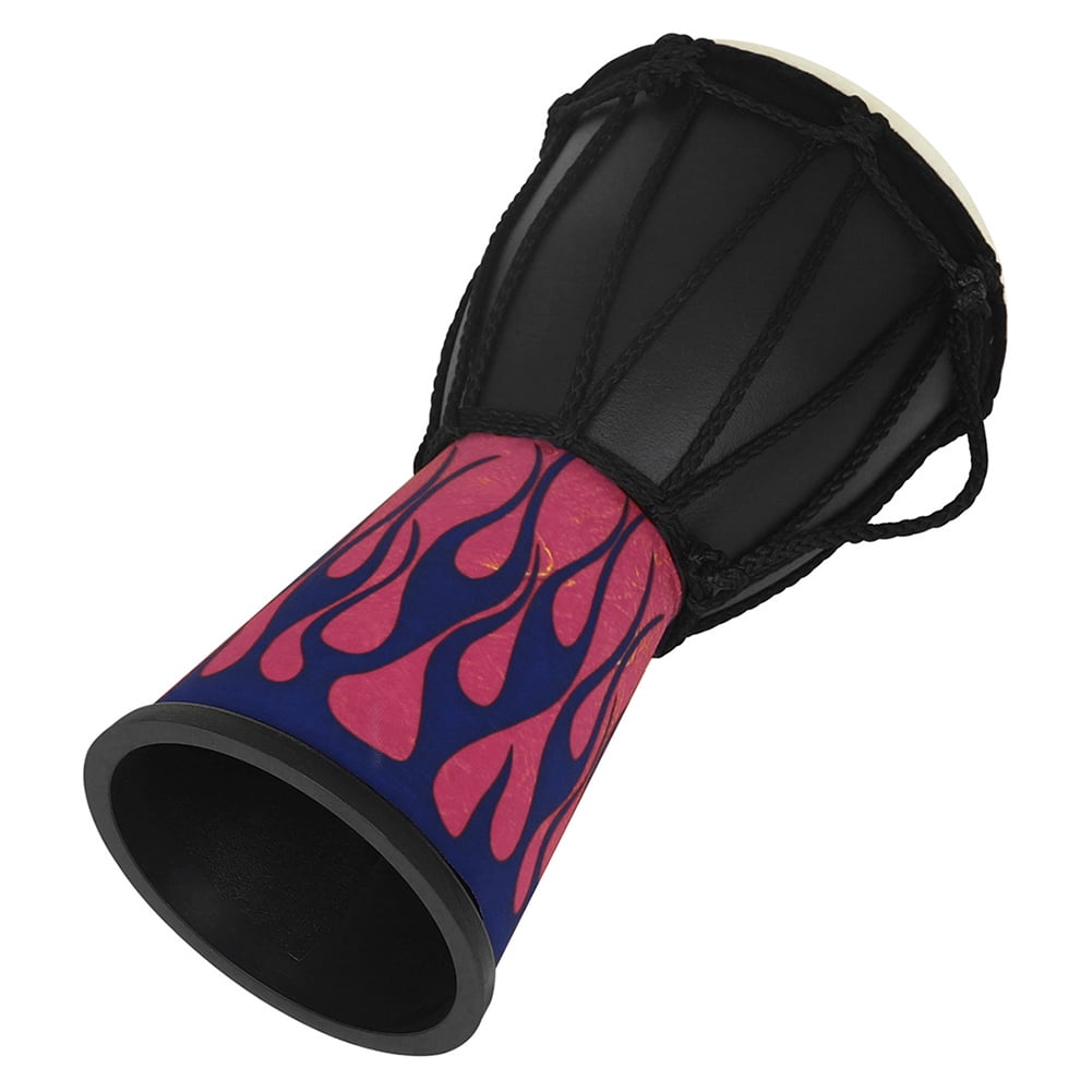 BLEEUS 4 In African Drum Djembe Drum Professional Drum For Parties (Blue Flame) Musical Instruments Supplies (Blue Flame)