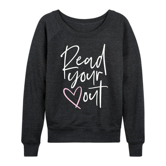 Instant Message - Read Your Heart Out - Women's Lightweight French Terry Long Sleeve Shirt