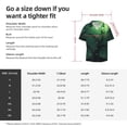 thumbnail image 5 of Pofeuu Green Night Sky Moon Branches Print Mens Casual Short Sleeve Shirts Beach Summer Spread Collar Pocket Tops Men's Casual Short-sleeved Shirt-X-Large, 5 of 5