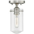 thumbnail image 2 of 1 Light Flush Mount In Transitional Style 5 Inches Wide By 10.5 Inches High-Matte Black Finish Z-Lite 471F1-Mb, 2 of 4