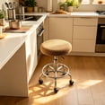 thumbnail image 1 of MTBLYS Funda redonda para taburete de bar con elástico protector de asiento para taburetes de cocina y mostrador|Tejido de imitación de seda con lazos elásticos para un ajuste seguro|fácil de limpiar, 1 of 6