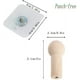 thumbnail image 5 of Ganchos de pared Mini gancho natural Autoadhesivo Bata de madera Gancho Sombrero Ropa Montaje en pared Gancho Colgador Toallero Decoración de dormitorio Gancho multiusos de madera 4 PCS Vhermosa YQ-0862, 5 of 5