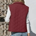 thumbnail image 5 of Diufon Winter Vest for Women Lightweight Zip up Sleeveless Padded Warm Jackets Stand Collar Coats with Pockets, 5 of 9