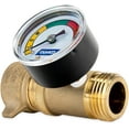 thumbnail image 6 of Camco Brass Water Pressure Regulator with Gauge- Helps Protect RV Plumbing and Hoses from High-Pressure City Water - Easy Read Gauge (40064), 6 of 8