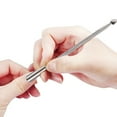thumbnail image 6 of EXLEAF 2026 New Effective Cuticle Pusher the Little Steel Tool for Exfoliation Precise Design. Dead Skin Effectively for Manicure, Pedicure, Nail Care, Cuticle Removal, Salon Use, At-Home Grooming., 6 of 7