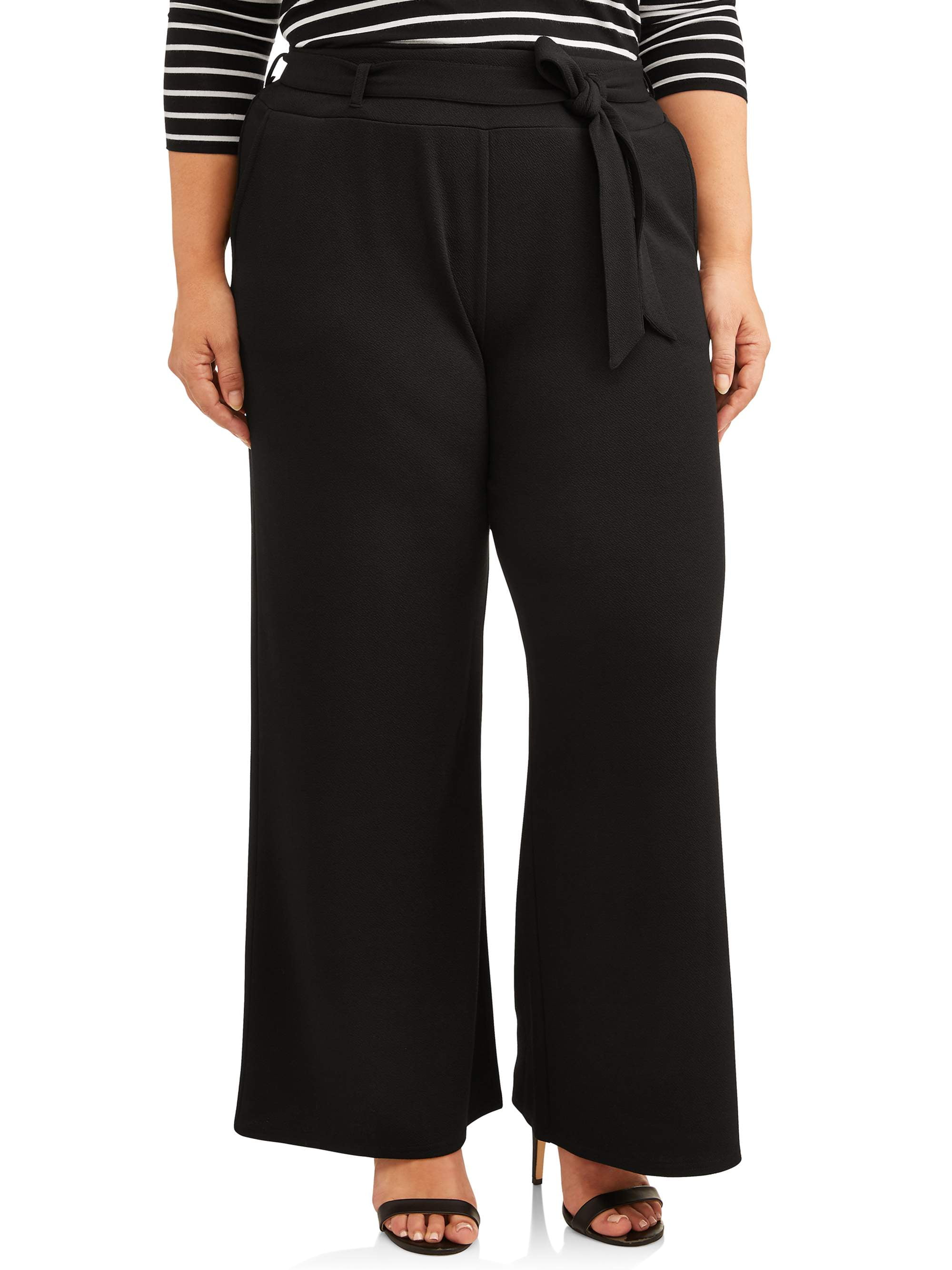 Terra & Sky Women's Plus Size Wide Leg Pants - Walmart.com
