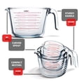 thumbnail image 3 of LammaLoe Glass Measuring Cup Set, 3 Piece Borosilicate Measuring Cups for Baking, Dry & Liquid Measuring, Dishwasher Safe, 3 of 8