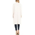 thumbnail image 3 of Women's Casual Loose Fit Side Pockets Solid Soft Lightweight Long Cardigan, 3 of 4