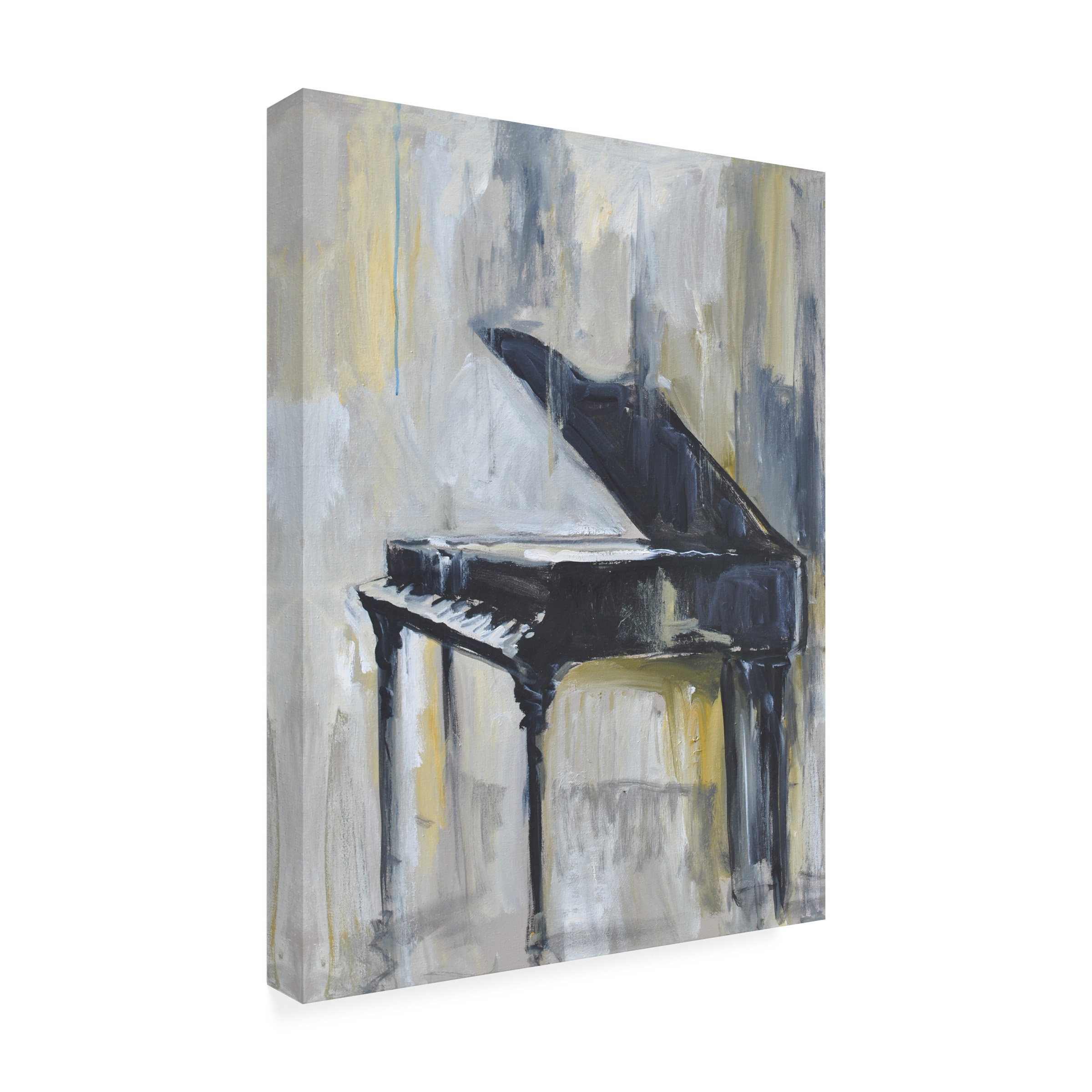 Allayn Stevens 'Piano In Gold I' Canvas Art