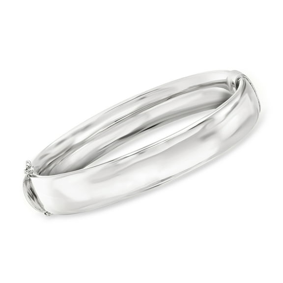 Ross-Simons Sterling Silver Hinged Bangle Bracelet, Women's, Adult