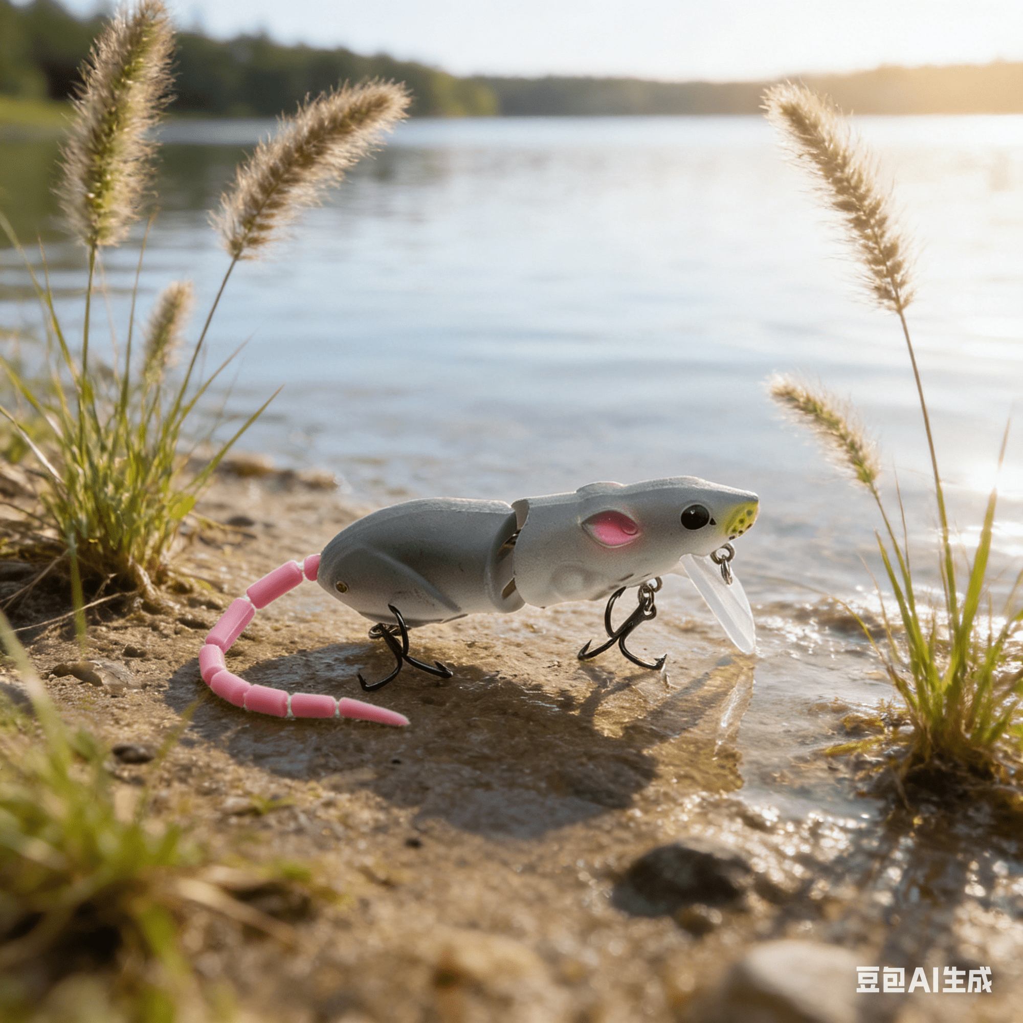 Bisitoy Topwater Mouse Fishing Lures Bass Trout Perch Lure Bionic Multi Jointed Mice Swimbait Hard Rat Fishing Baits Kit for Freshwater and Saltwater