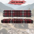 thumbnail image 4 of ZIATUBLES Universal UTV Front Seat Covers, 2-Pack Fits for Kawasaki Mule, Waterproof, Scratch-Resistant and Easy-Clean Protective Covers for Outdoor Farm Ranch (Dark Red Black Plaid), 4 of 8