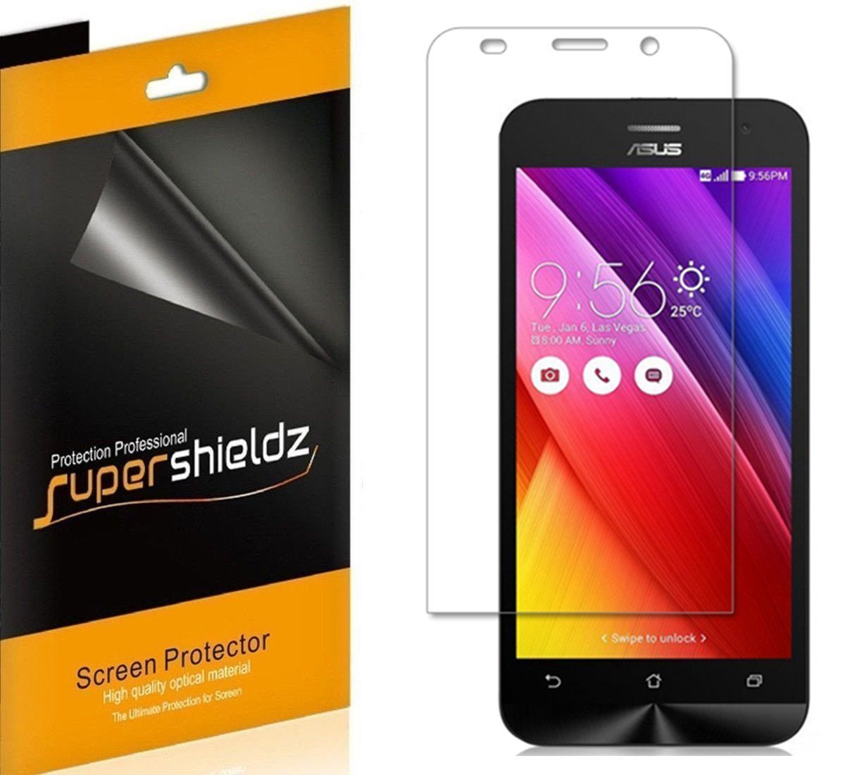 [6-Pack] Supershieldz for Asus ZenFone 2 Deluxe [ZE551ML] Screen Protector, Anti-Glare & Anti-Fingerprint (Matte) Shield