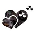 thumbnail image 1 of WREESH Three Dimensional Mirror Heart Wall Stickers Love Stickers Love Mirror Stickers, 1 of 1