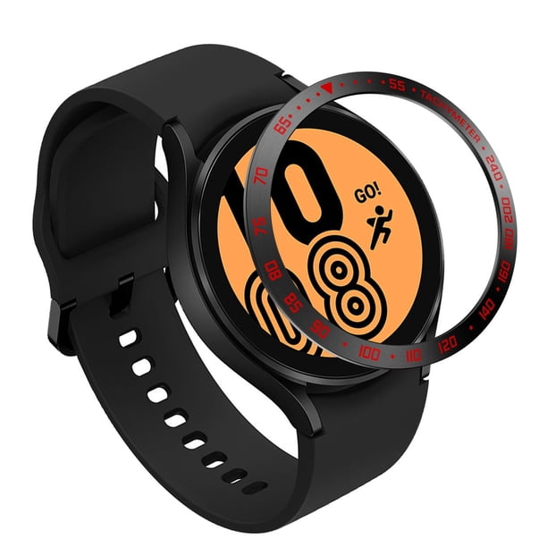 Anillo de reloj de metal compatible con Samsung Galaxy Watch4 40Mm, protección contra rayones Caja de metal estilo E