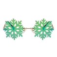thumbnail image 1 of Gafas de terre divertidas, gafas de terre de novedosas, gafas de Snowfake para disfraces, suministros para s, accesorios para fotografía Verde Salvador gafas de sol con forma de copo de nieve, 1 of 6