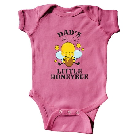 

Inktastic Cute Bee Dad s Little Honeybee with Stars Gift Baby Boy or Baby Girl Bodysuit
