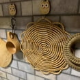 thumbnail image 6 of huntermoon Wall Decor Pendant Natural Boho Home Handmade Woven Hanging Living Room Round Indoor Hand-made Outdoor Rattan, 6 of 12