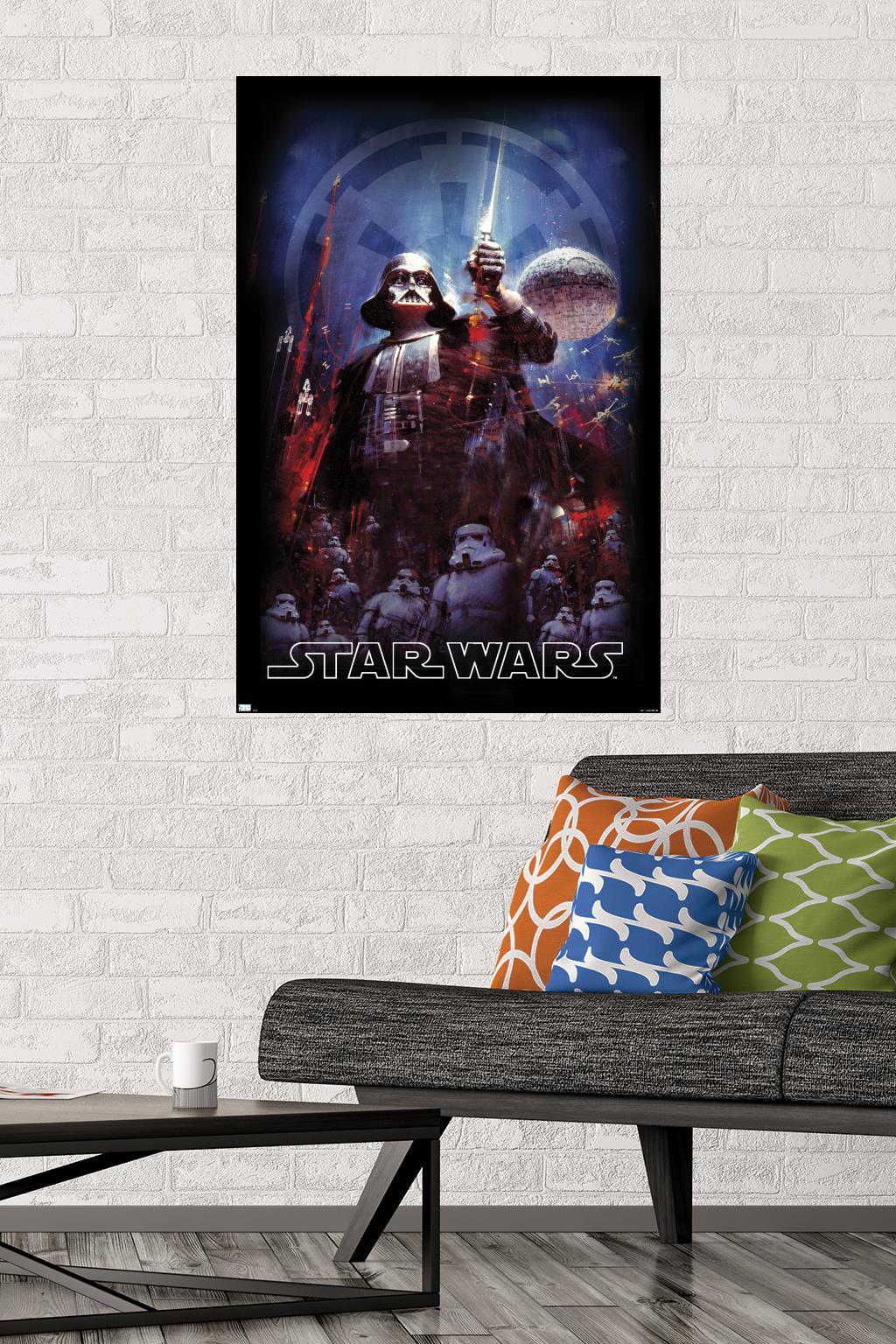 Star Wars: Empire Strikes Back - Empire Illustration Wall Poster, 22.375" x 34"