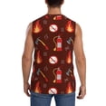 thumbnail image 4 of Fuzoiu Fire Extinguisher Print Men's Sleeveless T-shirt,Sleeveless Tee Shirts,Quick-Dry Athletic Tank Top for Gym, Running, Sports & Outdoor Activities-Small, 4 of 7