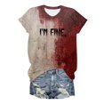 thumbnail image 1 of T-Shirts pour Femmes Mode Décontractée T-Shirts à Manches Longues pour Superposition Imprimé Col Rond Manches Courtes T-Shirts à Manches Longues pour Femmes Col Roulé Perlé Chandail T-Shirt Coton, 1 of 3