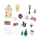 thumbnail image 2 of Set de puerta de hadas y elfos navideños 1: 12 mini adornos de coronas de escobas en miniatura para hacer tú mismo Amarillo, 2 of 9