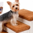 thumbnail image 3 of Climbing Pet Dog Ladder Foldable Soft Elastic Large Capacity 3 Storage Box Puppy Climbing Step Stairs for High Bed Sofa, 3 of 8