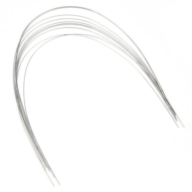 10 piezas de arco de alambre redondo NiTi súper elástico para suministros dentales de ortodoncia (0,018 superior)