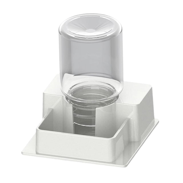 Milaget Automatic Reptile Water Feeder Creative Water Dispenser for Tortoise Turtle White
