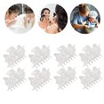 thumbnail image 4 of Hair Clamp, Wearable Prevent Slip 12pcs Rounded Edges Transparent Hair Claw Clip  For Makeup For Girls, 4 of 8