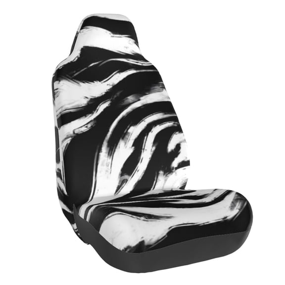 Honeii Leopard And Zebra 2 Print Car Seat Cover,Car Interior Covers,Universal Fit Seat Protector, Compatible with Most Cars, SUVs, Trucks, and Vans