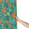 thumbnail image 3 of Shower Curtain, Bohemian Cute Squirrel Plant Waterproof Fabric Plastic Shower Curtain, Drying Fast Bathroom Curtain with 9 Buttonholes, Ruffle Shower Curtain 60x72in, 3 of 8