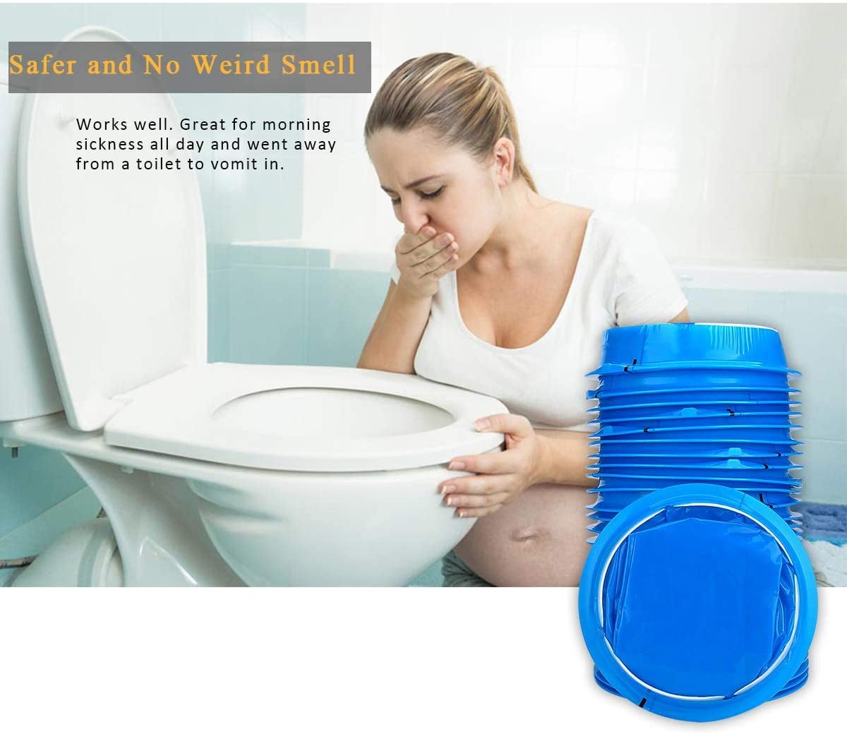 TOPOINT 10Pcs Barf Bags Disposable, Valchoose Puke Bags, High Density