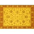 thumbnail image 1 of Ahgly Company Machine Washable Indoor Rectangle Oriental Yellow Traditional Area Rugs, 2' x 3', 1 of 4